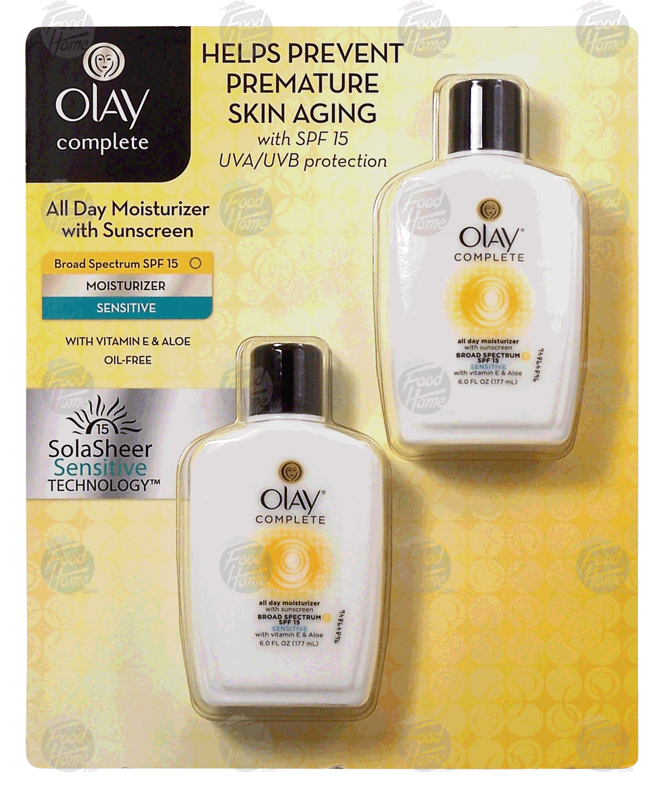 Olay Complete moisturizer with sunscreen, sensitive with viamin e & aloe, 6-fl. oz. Full-Size Picture